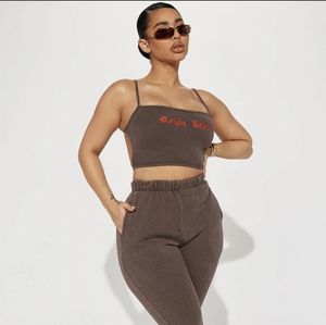 Fashion Nova sweatpants set